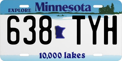 MN license plate 638TYH