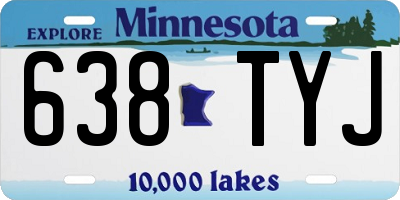 MN license plate 638TYJ