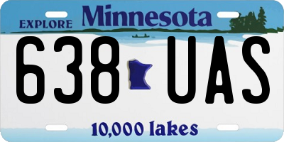 MN license plate 638UAS