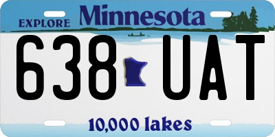MN license plate 638UAT