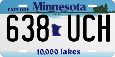 MN license plate 638UCH