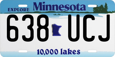 MN license plate 638UCJ