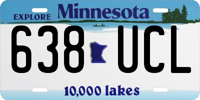 MN license plate 638UCL