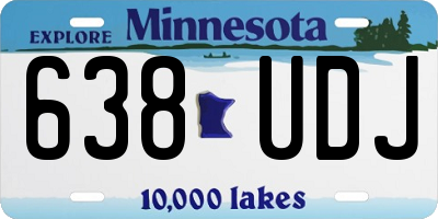 MN license plate 638UDJ