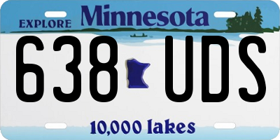 MN license plate 638UDS