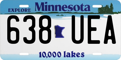 MN license plate 638UEA