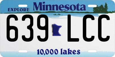 MN license plate 639LCC