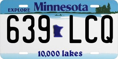 MN license plate 639LCQ