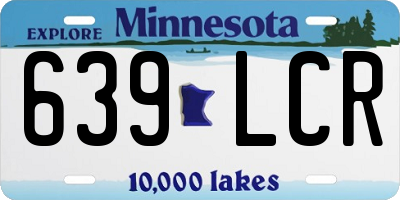 MN license plate 639LCR