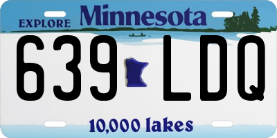 MN license plate 639LDQ