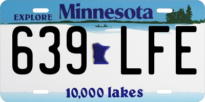 MN license plate 639LFE