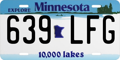MN license plate 639LFG