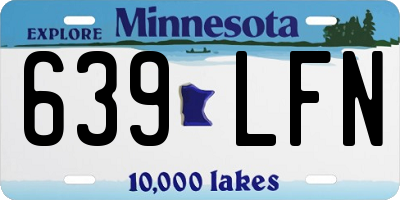 MN license plate 639LFN