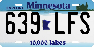 MN license plate 639LFS