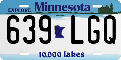MN license plate 639LGQ