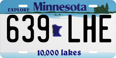 MN license plate 639LHE