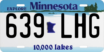MN license plate 639LHG