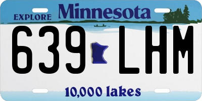 MN license plate 639LHM
