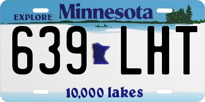 MN license plate 639LHT