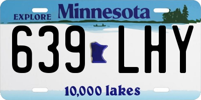 MN license plate 639LHY