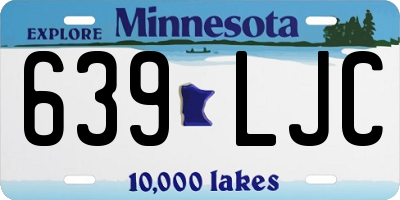 MN license plate 639LJC