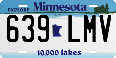 MN license plate 639LMV