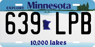 MN license plate 639LPB