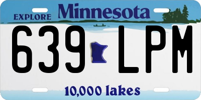 MN license plate 639LPM