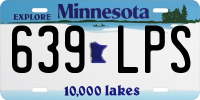 MN license plate 639LPS