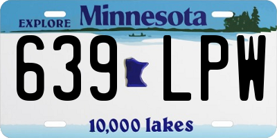 MN license plate 639LPW