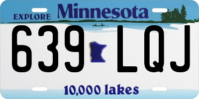 MN license plate 639LQJ