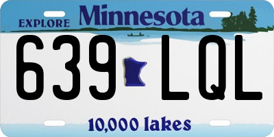 MN license plate 639LQL