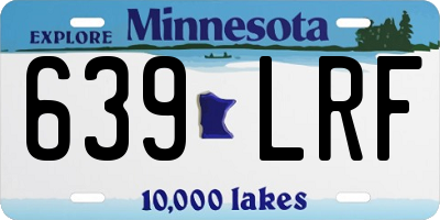 MN license plate 639LRF