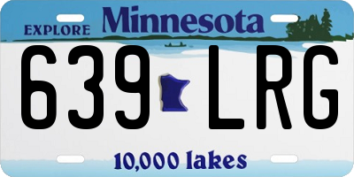 MN license plate 639LRG