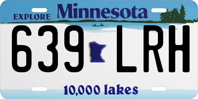 MN license plate 639LRH