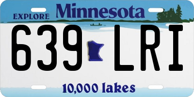 MN license plate 639LRI