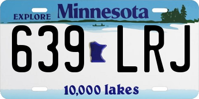 MN license plate 639LRJ