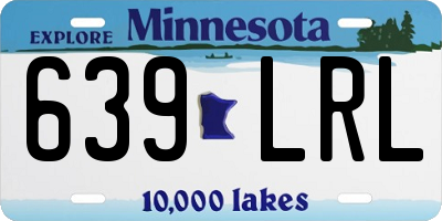 MN license plate 639LRL