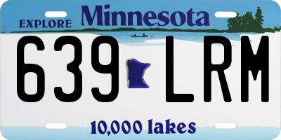 MN license plate 639LRM