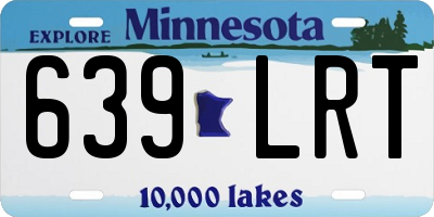 MN license plate 639LRT