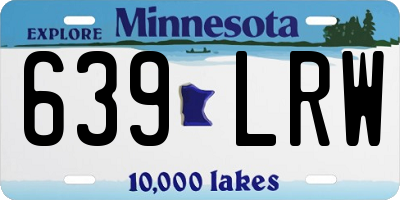 MN license plate 639LRW