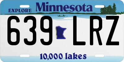 MN license plate 639LRZ