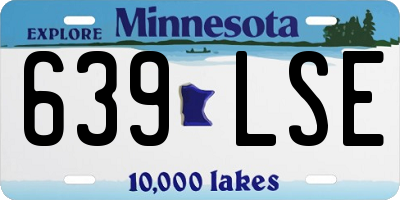 MN license plate 639LSE