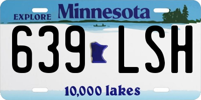 MN license plate 639LSH