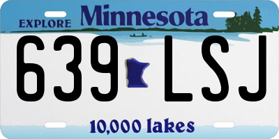 MN license plate 639LSJ