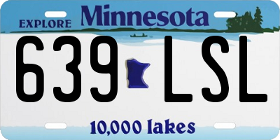 MN license plate 639LSL