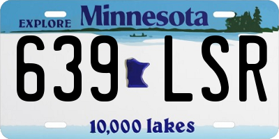 MN license plate 639LSR