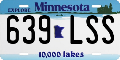 MN license plate 639LSS