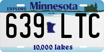 MN license plate 639LTC