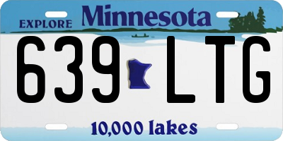 MN license plate 639LTG